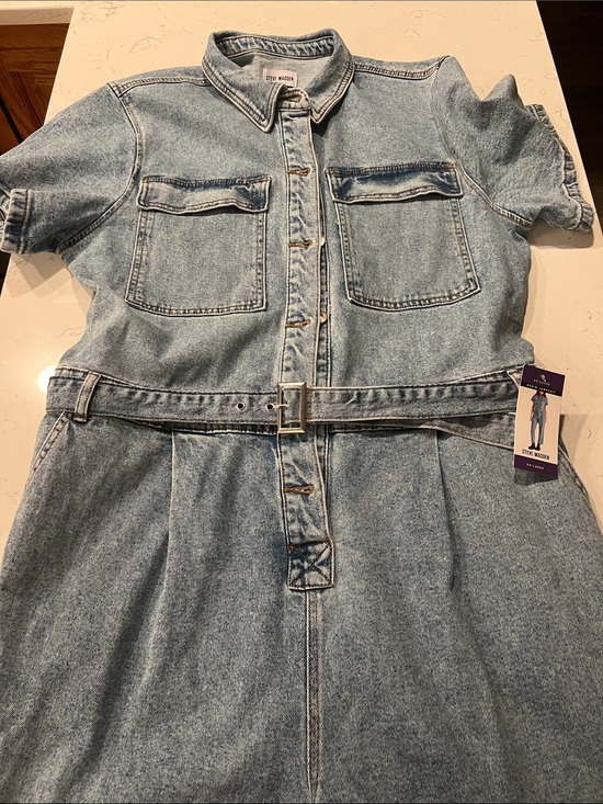 Steve Madden Pants - Steve Madden Light Blue Denim Jumpsuit